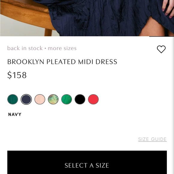 Current Air Pleated Midi Dress - Picture 3 of 4